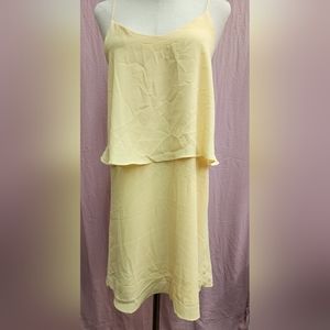 Lumière V-Neck Chiffon Layered Strappy Mini Dress,New